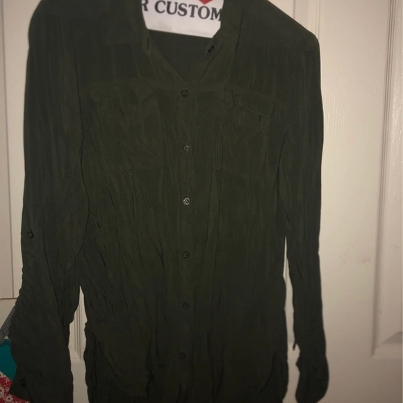 a.n.a Tops - a. n. a. Green Button Down Shirt